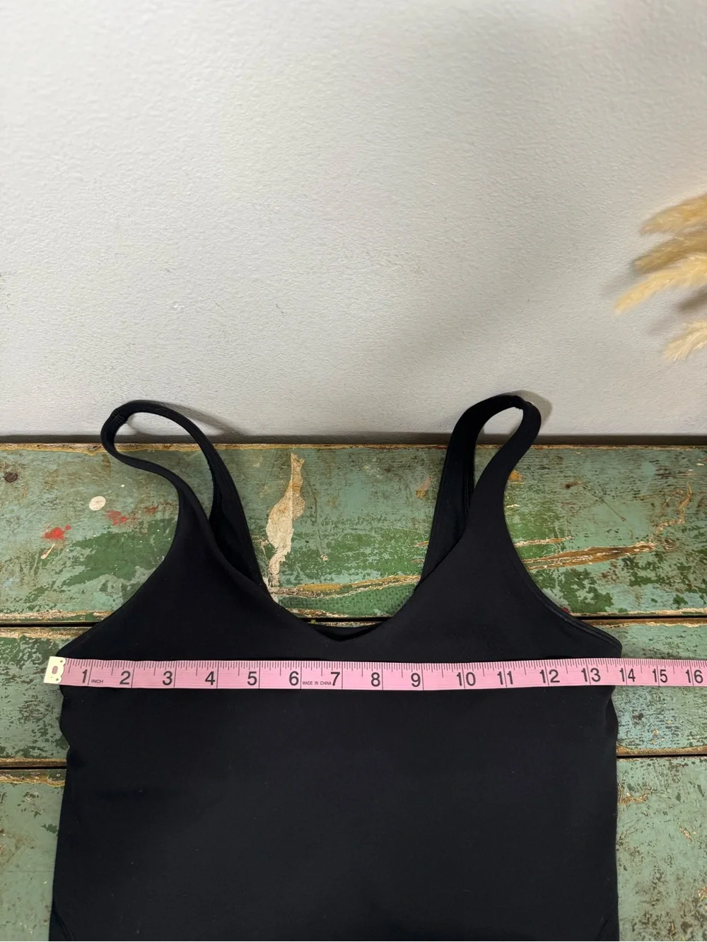 Lululemon Align Tank Top Black Cropped Sz 6 Longline Sport Bra Pilates Barre Gym